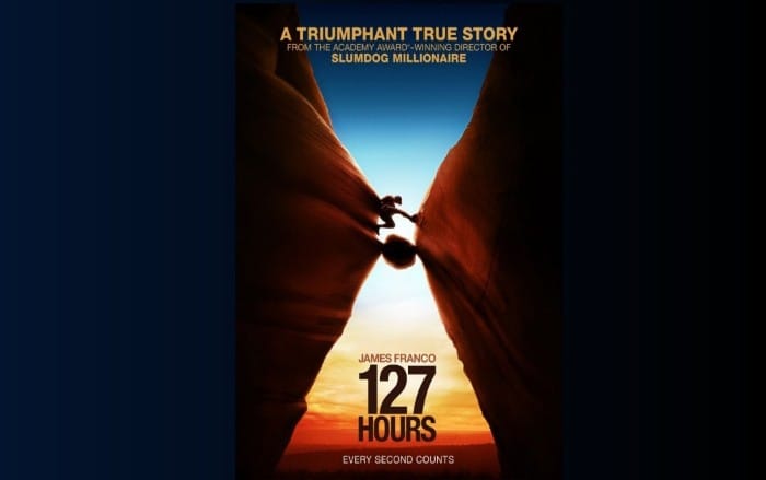 127 Hours (2011) - Rekomendasi Film Survival Terjebak di Tebing