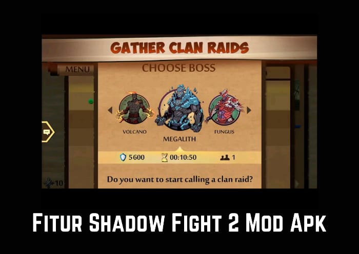 Fitur Shadow Fight 2 Mod Apk Unlimited Everything and Max Level